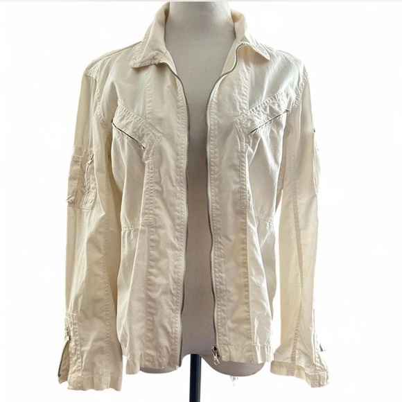 Calvin Klein Jeans Jackets & Blazers - Vintage Calvin Klein Jeans Cream Utility Jacket